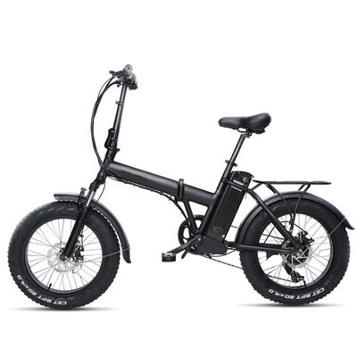 48v دراجة كهربائية قابلة للطي خفيفة الوزن 27 كجم الوزن الصافي مع 14in الدهون الإطارات