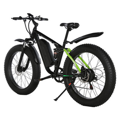 20MPH Fat Tire Electric Mountain Bike 7 Speed ​​Geared Discbraked