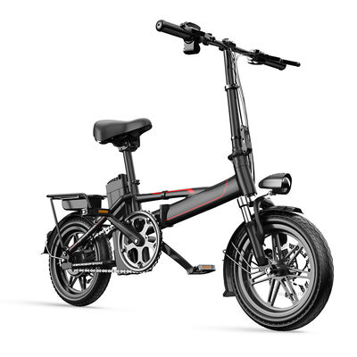 20Ah دراجة كهربائية قابلة للطي خفيفة الوزن 50 كم 48 فولت ارتفاع التحمل قابل للتعديل
