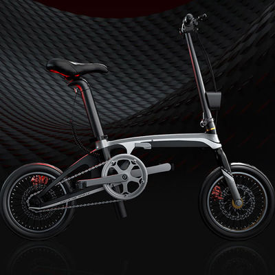 14 دراجة كهربائية قابلة للطي خفيفة الوزن ، دراجة كهربائية قابلة للطي من ألياف الكربون 220 فولت