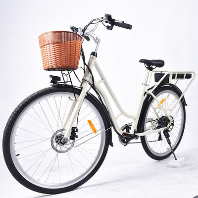 0.5KW الدراجة الكهربائية النسائية خفيفة الوزن ، ODM المرأة خطوة من خلال الدراجة الكهربائية