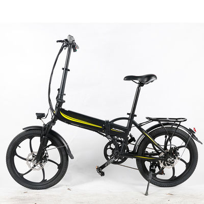 20MPH دراجة كهربائية قابلة للطي خفيفة ، 10.4Ah 20 بوصة دراجة كهربائية قابلة للطي