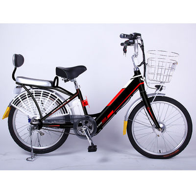 دراجة كهربائية بإطار فولاذي عتيق ، دراجة مساعدة بدواسة خفيفة الوزن مقاس 22 بوصة