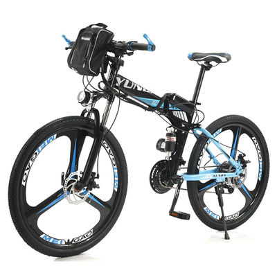 27.5 29 بوصة دراجة جبلية كهربائية قابلة للطي للبالغين نظام تعليق كامل 6 قضبان E-Mtb