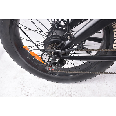 ODM 48V 500W الدهون الإطارات الدراجة الجبلية الكهربائية Shimano 6 التروس البضائع طوي Ebike
